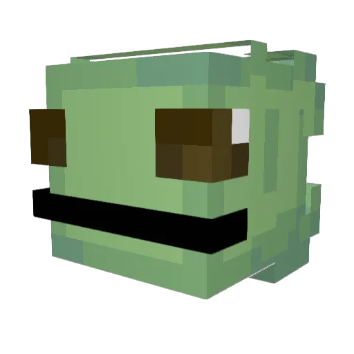 TUTUREM Minecraft avatar head, 3D render