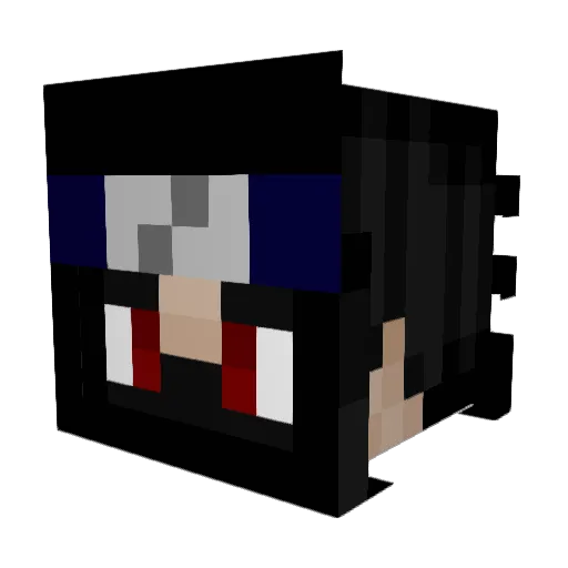 TUWWWWW Minecraft avatar head, 3D render
