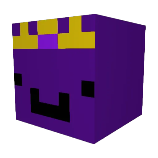 TUsenpaiuwu Minecraft avatar head, 3D render