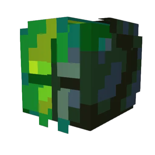 TV4LK Minecraft avatar head, 3D render