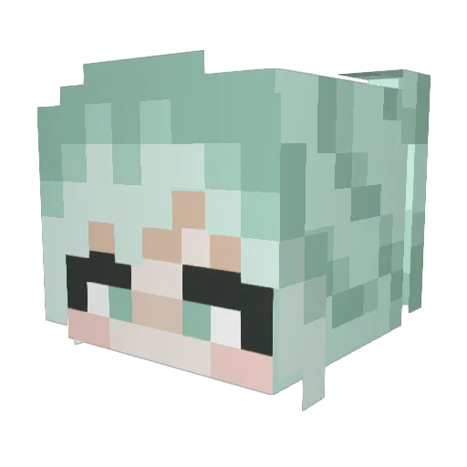 TVAPotato Minecraft avatar head, 3D render