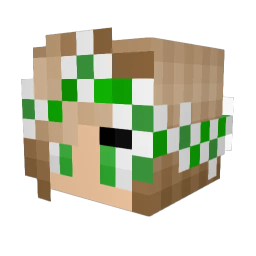 TVC2005 Minecraft avatar head, 3D render