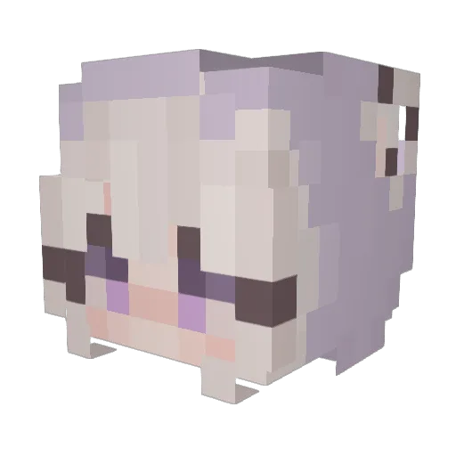 TVDOR Minecraft avatar head, 3D render