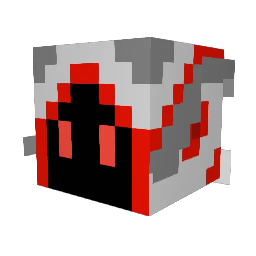 TVPhantoms Minecraft avatar head, 3D render