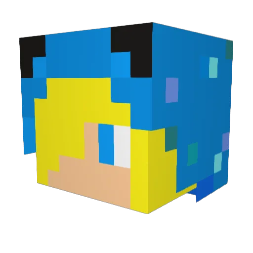 TVRleo99 Minecraft avatar head, 3D render
