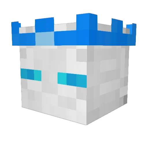 TVSuper Minecraft avatar head, 3D render