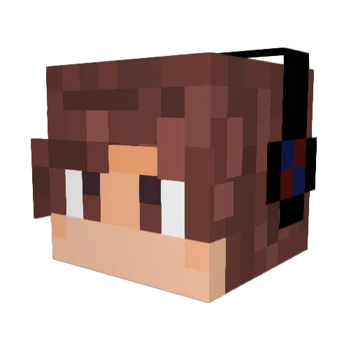 TVT_Envy Minecraft avatar head, 3D render