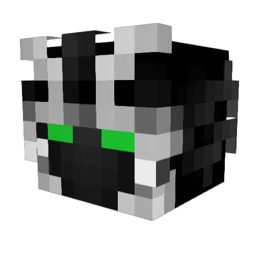 TVTwixx Minecraft avatar head, 3D render