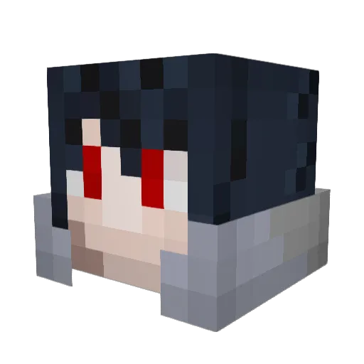 TVW_Sabre Minecraft avatar head, 3D render