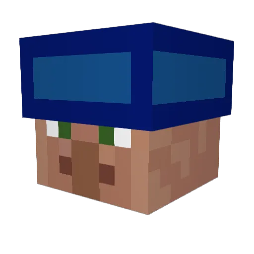 TViewier Minecraft avatar head, 3D render