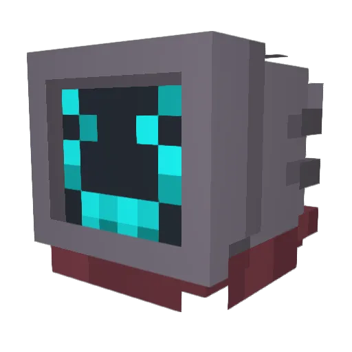 TVoid5 Minecraft avatar head, 3D render