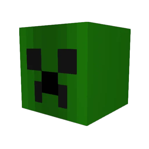 TWA_Gaming Minecraft avatar head, 3D render