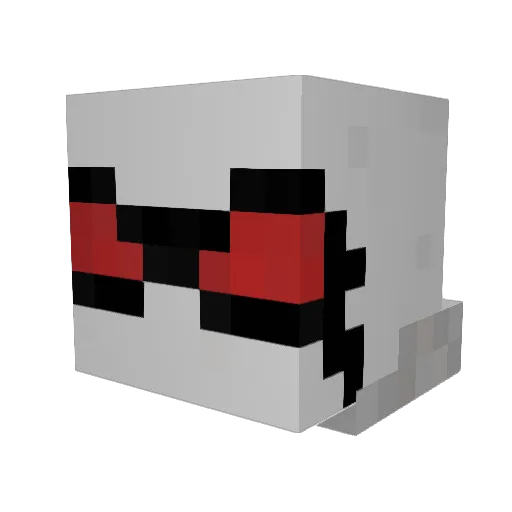 TWC_2004 Minecraft avatar head, 3D render