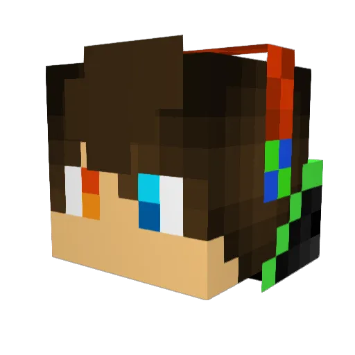 TWDFINALBOSS Minecraft avatar head, 3D render