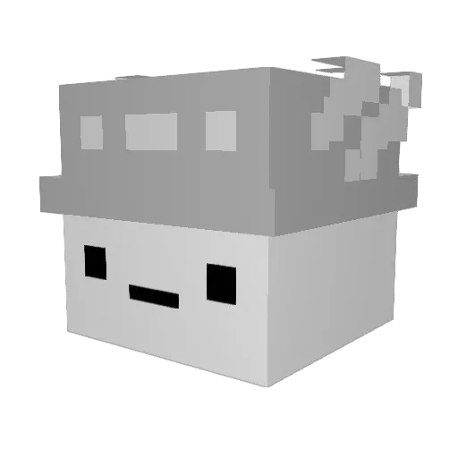 TWDFINALBOSSS Minecraft avatar head, 3D render