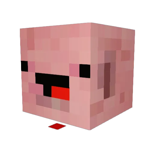 TWGGaming Minecraft avatar head, 3D render