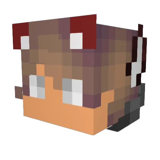TWGmati Minecraft avatar head, 3D render
