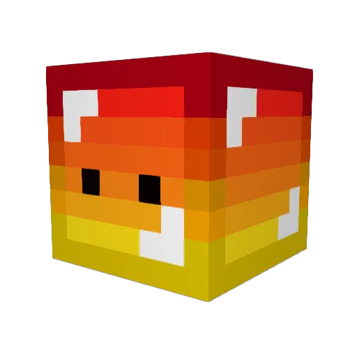 TWHyper Minecraft avatar head, 3D render