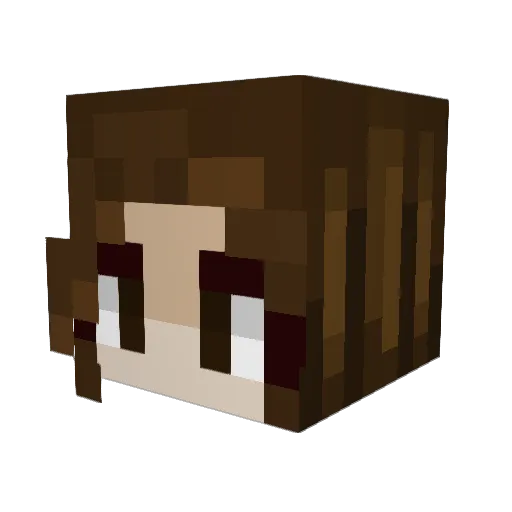 TWIHARD Minecraft avatar head, 3D render