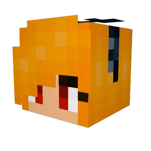 TWILIGHT327 Minecraft avatar head, 3D render
