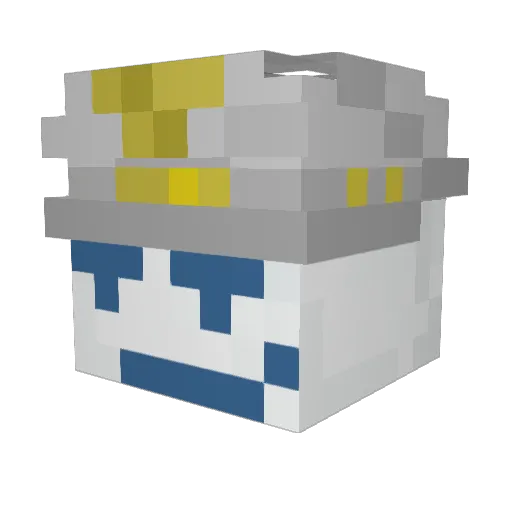 TWNZO Minecraft avatar head, 3D render