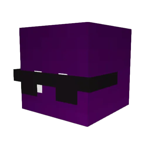 TWR7 Minecraft avatar head, 3D render