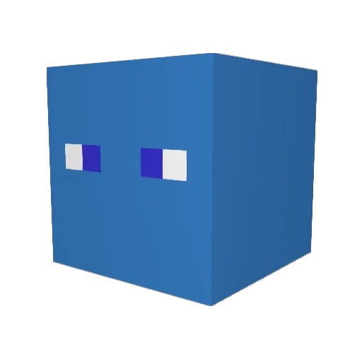 TWS7042 Minecraft avatar head, 3D render