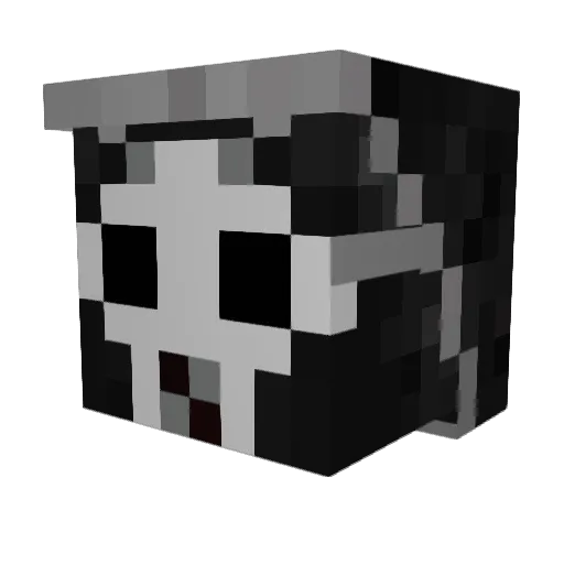 TWT66 Minecraft avatar head, 3D render