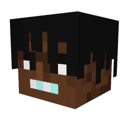 TWZ999 Minecraft avatar head, 3D render