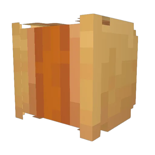 TW_F Minecraft avatar head, 3D render