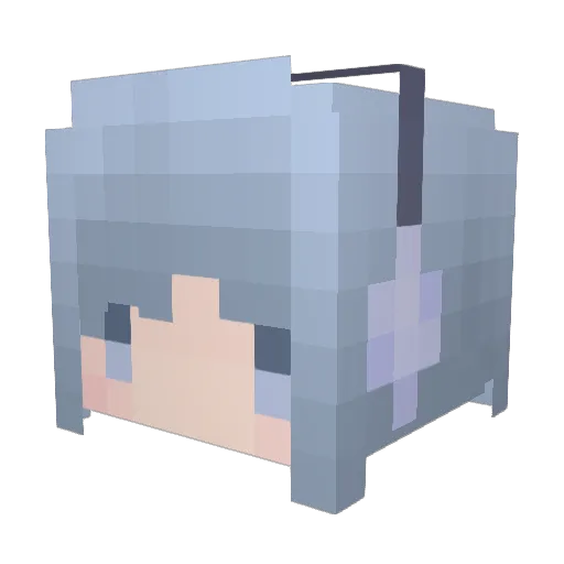 TW_Storysuya Minecraft avatar head, 3D render
