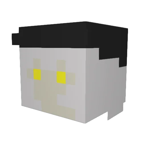 TW_YELAN Minecraft avatar head, 3D render