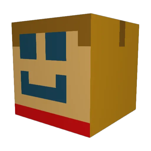 TW_isBetter Minecraft avatar head, 3D render