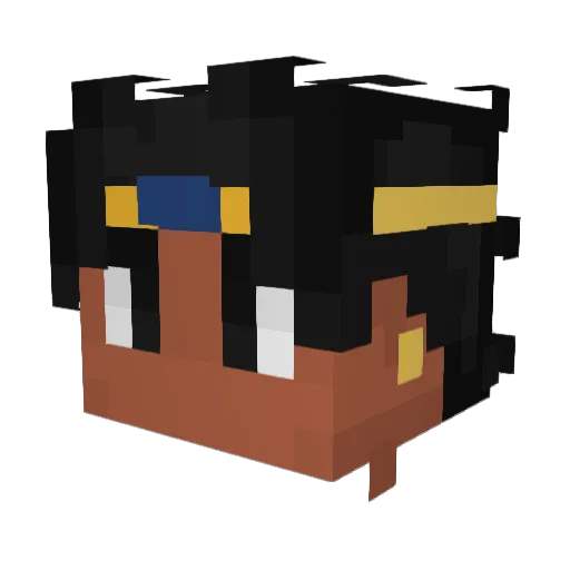 TWillis_ Minecraft avatar head, 3D render