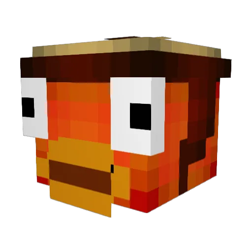 TWilsonn Minecraft avatar head, 3D render