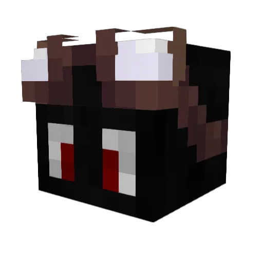 TX1 Minecraft avatar head, 3D render
