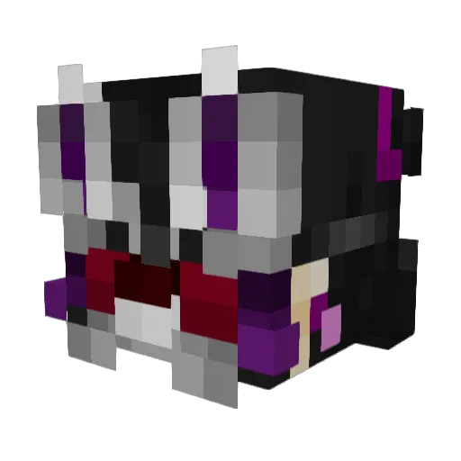 TXDefaultDiva Minecraft avatar head, 3D render