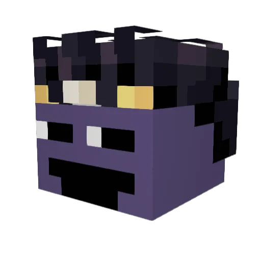 TXTRXX Minecraft avatar head, 3D render