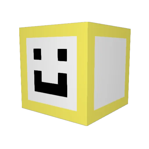 TXY0123 Minecraft avatar head, 3D render