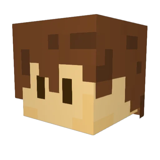TXYGAMING Minecraft avatar head, 3D render