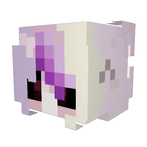 TXY_vynxi Minecraft avatar head, 3D render