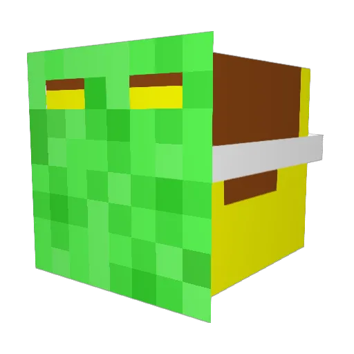 TYGUYUP Minecraft avatar head, 3D render