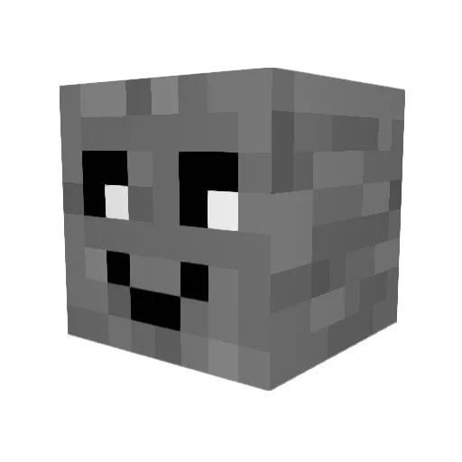 TYH196 Minecraft avatar head, 3D render