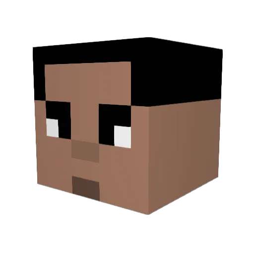 TYL3RZ99 Minecraft avatar head, 3D render
