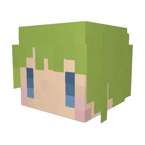 TYPE04 Minecraft avatar head, 3D render