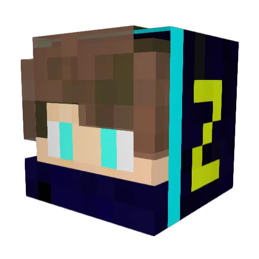 TYS0705 Minecraft avatar head, 3D render