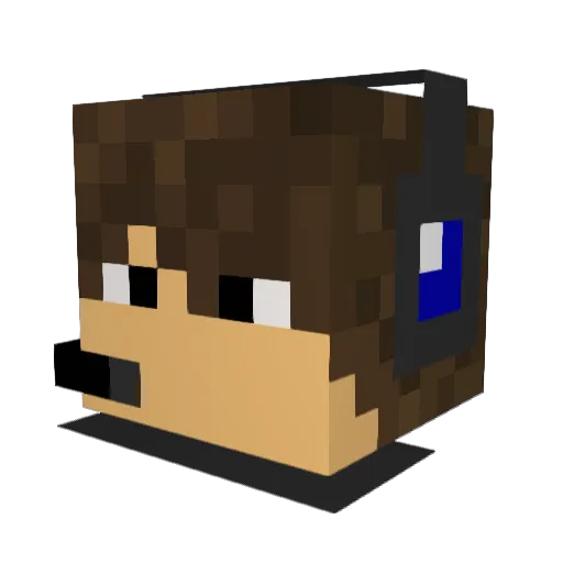 TYTHEGUY8888 Minecraft avatar head, 3D render