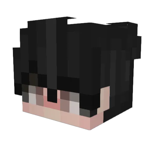 TYUJYU Minecraft avatar head, 3D render