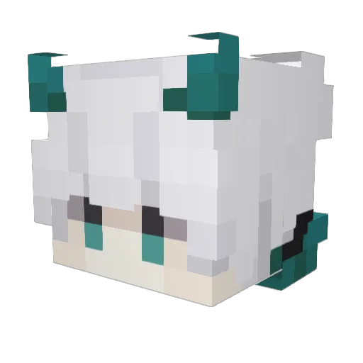 TYb0 Minecraft avatar head, 3D render