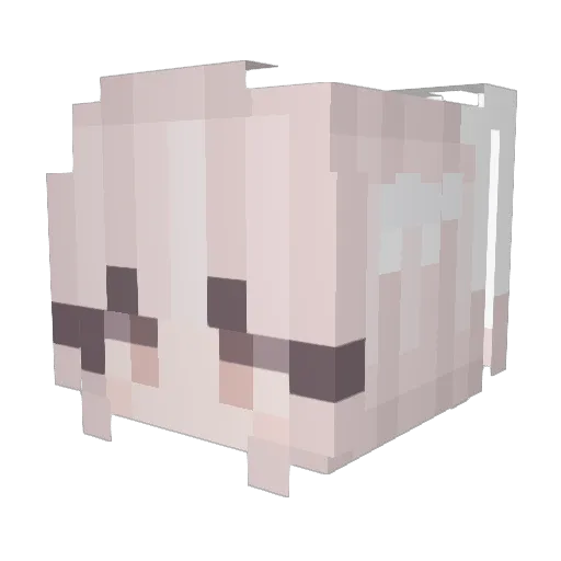 TZ2018 Minecraft avatar head, 3D render